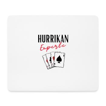 Hurrikan Experte - Mousepad (Querformat) - Weiß - Vorne