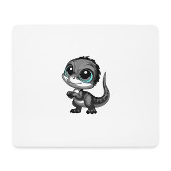 Bébé dinosaure - Tapis de souris (format paysage) - blanc - Devant