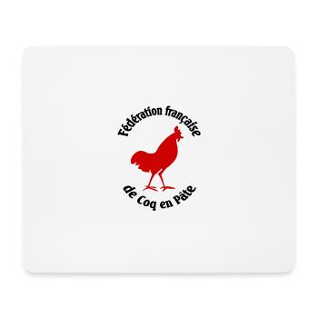 Französische Föderation von Hahnen in Paste - Mousepad (Querformat) - Weiß - Vorne