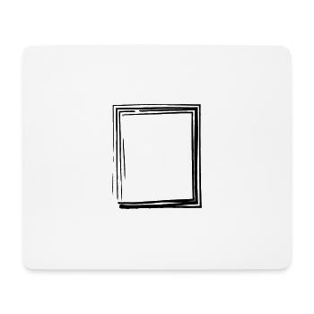 Frame Sketch Drawing - Mouse Pad (horizontal) - white - Front