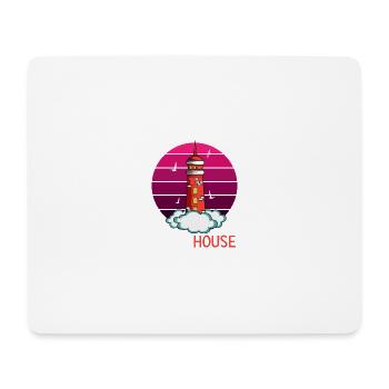 Maison lumineuse Fischer Poison - Tapis de souris (format paysage) - blanc - Devant