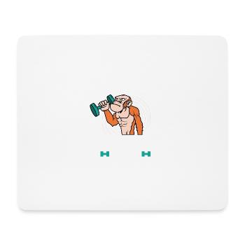Chauffée avec le cadeau Gymgoer de gymnastique - Tapis de souris (format paysage) - blanc - Devant