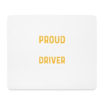 Fier chauffeur de taxi dédié chauffeur cadeau - Tapis de souris (format paysage) - blanc - Devant