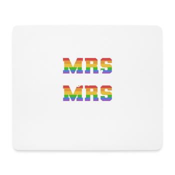 Frau & Frau Transgender Gift - Mousepad (Querformat) - Weiß - Vorne