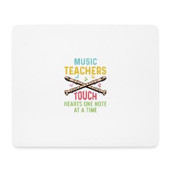 Berühren Sie Herzen Musiker Geschenk - Mousepad (Querformat) - Weiß - Vorne