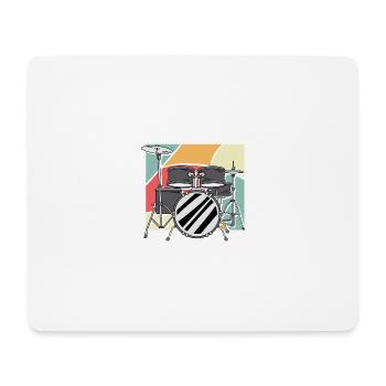 Born to drum entertainer poison - Mouse Pad (horizontal) - white - Front