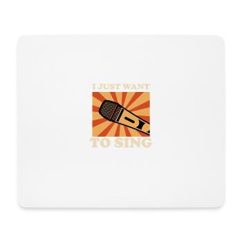 Will singen Künstler Gift - Mousepad (Querformat) - Weiß - Vorne
