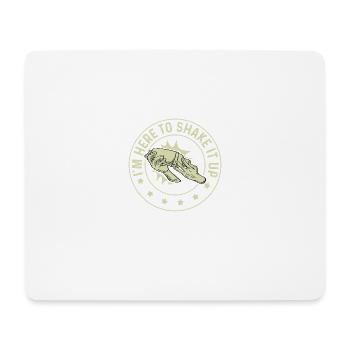 Here to shake bartender and bartender gift - Mouse Pad (horizontal) - white - Front