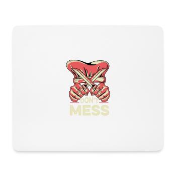 N’empoisonnez pas les critiques alimentaires - Tapis de souris (format paysage) - blanc - Devant