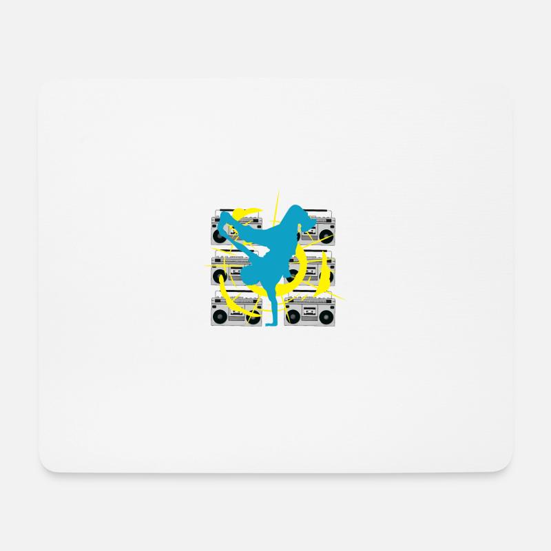 Breakdancer Hip-Hop Künstler Geschenk - Mousepad (Querformat) - Weiß