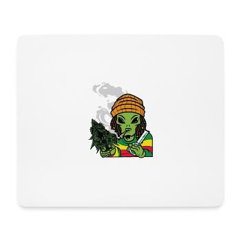 Grüner Kerl Unkrautsüchtiger Gift - Mousepad (Querformat) - Weiß - Vorne