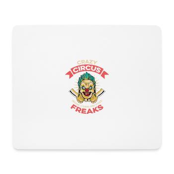 Clowns fous Clowns Cadeau - Tapis de souris (format paysage) - blanc - Devant