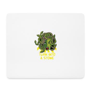 Sich in Stein verwandeln Fiktophilie Gift - Mousepad (Querformat) - Weiß - Vorne