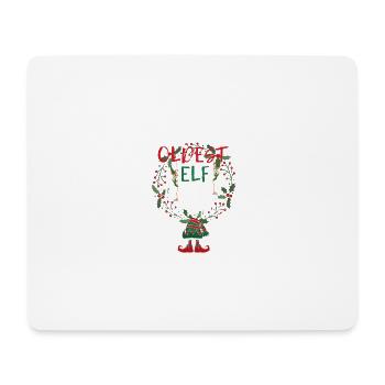 Ich bin der älteste Elf Family Matching Weihnachts - Mousepad (Querformat) - Weiß - Vorne