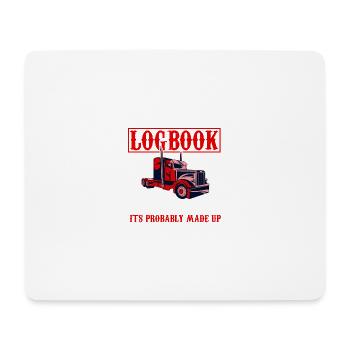 Lustiger Trucker Logbuch Vintage Quote Truck Drivi - Mousepad (Querformat) - Weiß - Vorne