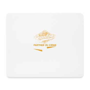 Partner for Kriminal Grandpa Vintage bad influence - Mouse Pad (horizontal) - white - Front