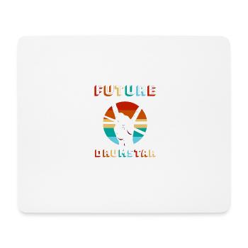 Future Drumstar Music Boy Girl Children Youth - Mouse Pad (horizontal) - white - Front