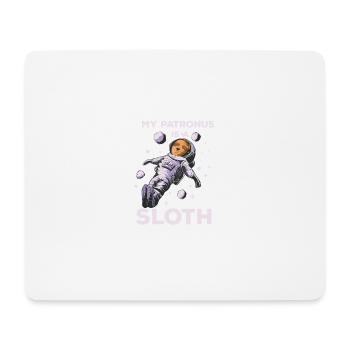 Mein Patronus lustiger Zitat Faultier magischer Fa - Mousepad (Querformat) - Weiß - Vorne