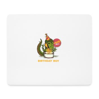 Children 3 Year Old T Rex Dinosaur 3rd Bday Boy T - Mouse Pad (horizontal) - white - Front