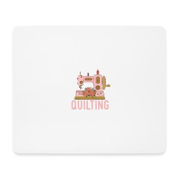 Ich bin pensioniert, das lustige Zitat Quilting is - Mousepad (Querformat) - Weiß - Vorne