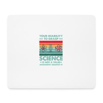 Destgiertes Retro Ihre Unfähigkeit, wissenschaftli - Mousepad (Querformat) - Weiß - Vorne