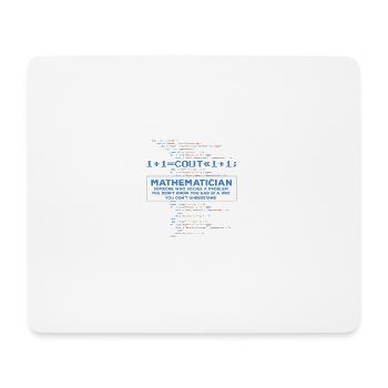 Mathematician funny quote definition Studentliebh - Mouse Pad (horizontal) - white - Front