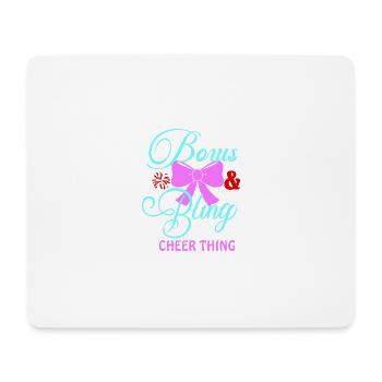 Bow bling, c’est une chose drôle d’encouragement C - Tapis de souris (format paysage) - blanc - Devant