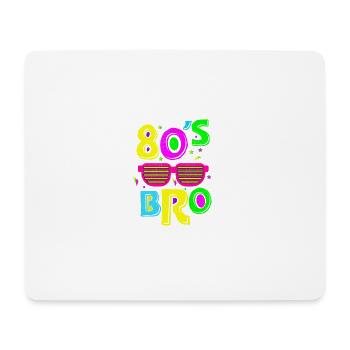 80er Generation Disco Music Lover achtziger Uhr Mä - Mousepad (Querformat) - Weiß - Vorne