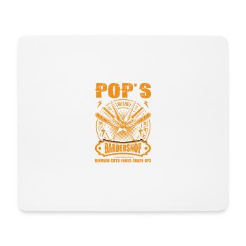 Vintage Quote Funny Salon Pops Barber Shop - Mouse Pad (horizontal) - white - Front