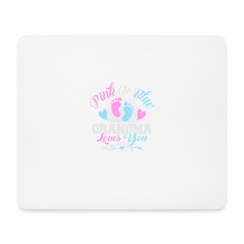 Grand-mère rose ou bleue vous aime révélation de sexe - Tapis de souris (format paysage) - blanc - Devant