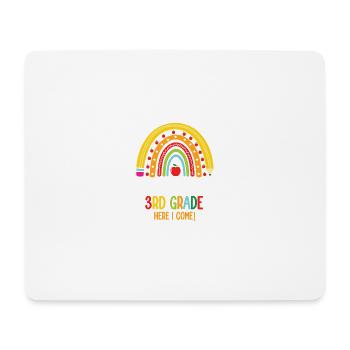 Faites attention ici à partir de la 3ème classe. Je reviendrai - Tapis de souris (format paysage) - blanc - Devant