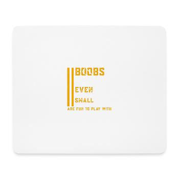 Lustiges Sprichwort ist wie Brüste lustiges Zitat - Mousepad (Querformat) - Weiß - Vorne