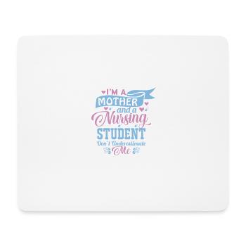 Funny Nursing Student Mother Nursing School - Mouse Pad (horizontal) - white - Front
