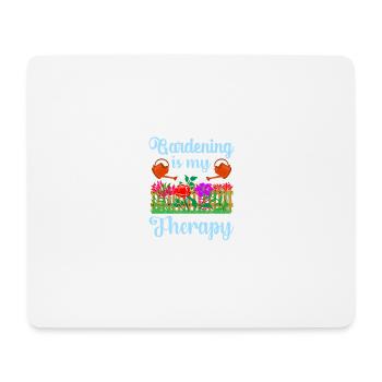 Lustige Zitat Gardenner Gartenarbeit ist meine The - Mousepad (Querformat) - Weiß - Vorne