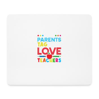 Chère fête des parents, vous aimez le professeur drôle en dernier - Tapis de souris (format paysage) - blanc - Devant