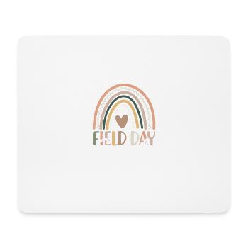 Field Day Squad Teacher First Last School Regenbo - Mouse Pad (horizontal) - white - Front