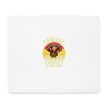 Coolest Turkey in the Stove -Toddler -Boy Than - Mouse Pad (horizontal) - white - Front