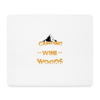 Devis vintage Camping Aventure - Tapis de souris (format paysage) - blanc - Devant