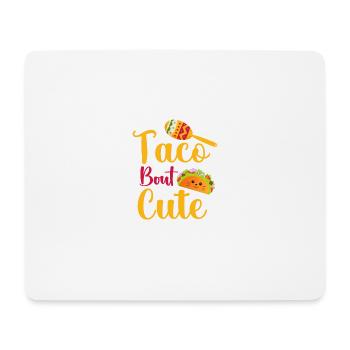 Taco Cat- Jugendjunge Mädchen Taco ta - Mousepad (Querformat) - Weiß - Vorne