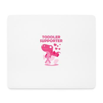 Toddler Pendentif T-Rex Mois du cancer du sein - Tapis de souris (format paysage) - blanc - Devant
