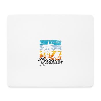 Zitat Aloha Beach Hawaii Vintage Palm Beach - Mousepad (Querformat) - Weiß - Vorne