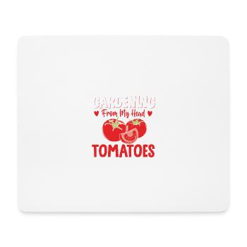 J’adore jardiner à partir de ma fermentation de tomates de tête - Tapis de souris (format paysage) - blanc - Devant