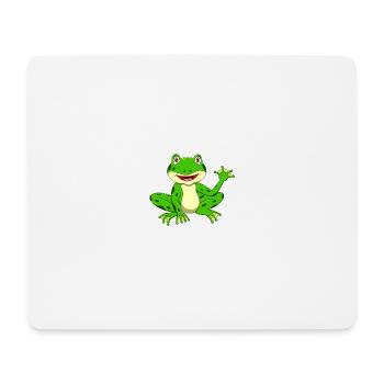 Capture de grenouille 'conception de chasse au crapaud pour un bœuf fr - Tapis de souris (format paysage) - blanc - Devant