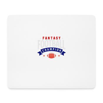 Champion de football Fantasy Rouge Blanc et Bleu Desig - Tapis de souris (format paysage) - blanc - Devant
