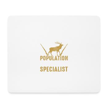 Spécialiste du contrôle des populations fauniques - Tapis de souris (format paysage) - blanc - Devant