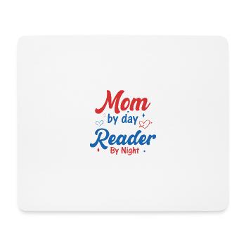 Mama on Tagesleser at night - Mouse Pad (horizontal) - white - Front