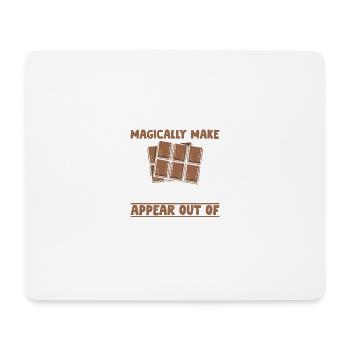 J’aimerais pouvoir faire du chocolat comme par magie - Tapis de souris (format paysage) - blanc - Devant