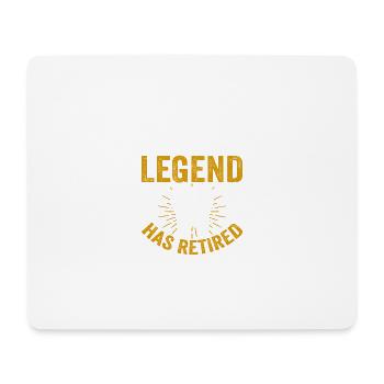 Eine zahnärztliche Legende ist in den Ruhestand ge - Mousepad (Querformat) - Weiß - Vorne