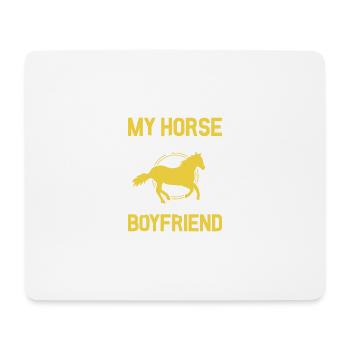 My horse is cuter than your friend - Mouse Pad (horizontal) - white - Front