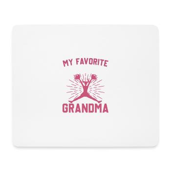 Meine Lieblings -Cheerleaderin nennt mich Oma - Mousepad (Querformat) - Weiß - Vorne